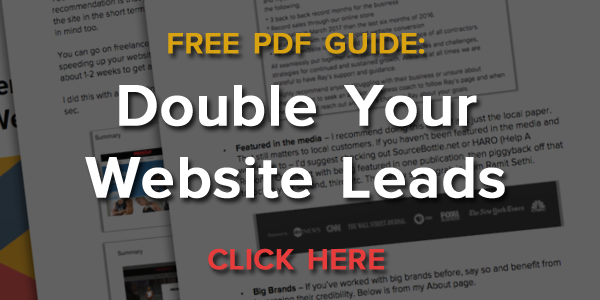 Double Website Lead Generation Ray Corcoran Guide